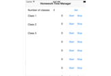 Homework Time Manager
