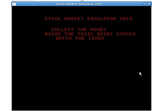 Stock Market Simulator 2015