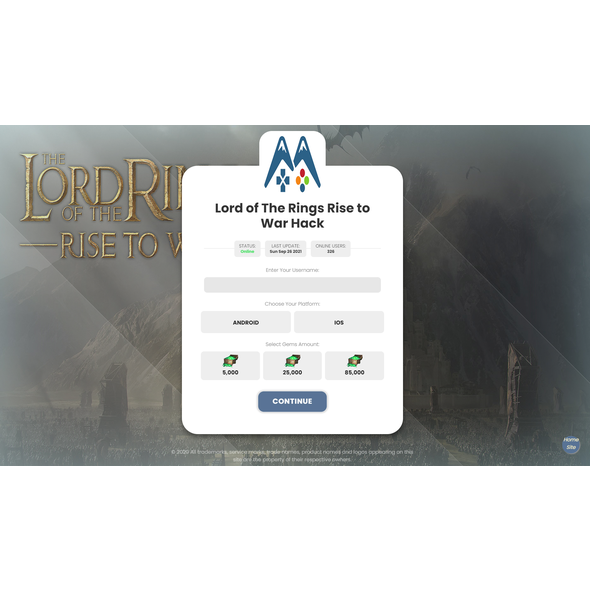thelordoftheringsrisetowarhack Cheats' (thelordoftherings
